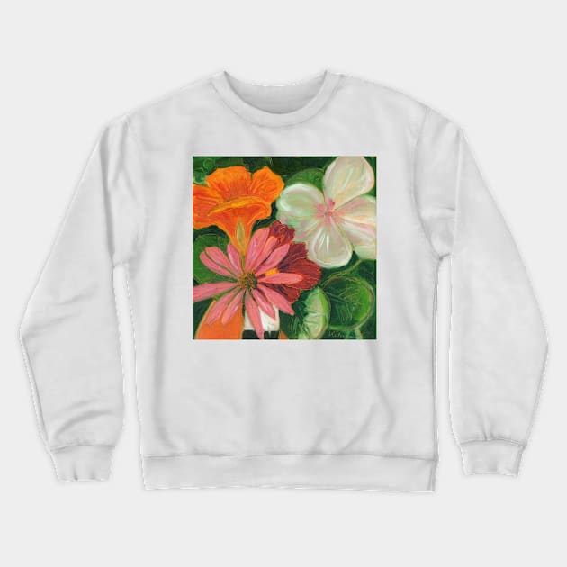 Summertime is flowers time Crewneck Sweatshirt by HelenDBVickers